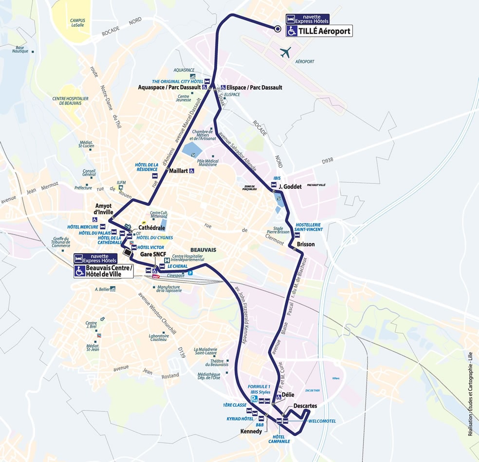 Plan Navette Express Hôtels