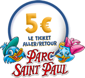 5 euros le ticket aller/retour Parc Saint Paul